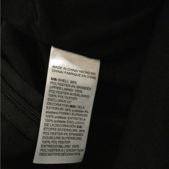 NEW Chicos black jumpsuit with built in top asymmetrical sequin overlay - Picture 11 of 14